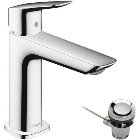 Hansgrohe Logis - Miscelatore da lavabo Fine 110, con sistema di scarico, EcoSmart, cromo 71251000 (1/5)