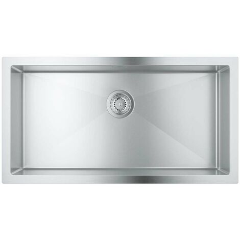 Grohe Lavelli - Lavello K700 con sistema di scarico, 86x46 cm, acciaio inox spazzolato 31580SD1