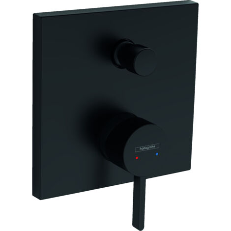 Hansgrohe Finoris - Miscelatore ad incasso per vasca da bagno, 2 utenze, nero opaco 76415670