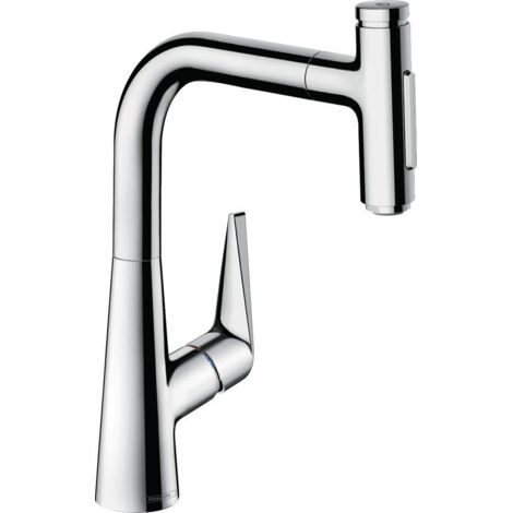 Hansgrohe Talis Select M51 - Miscelatore da lavello M5117-H220 con doccetta estraibile, sBOX, cromato 73868000 (1/5)