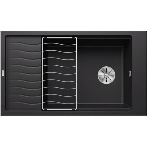 Blanco Elon XL 8 - Lavello in silgranit, 86x50 cm, con accessori, nero 525886