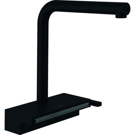 Rubinetto 250 Aquno Select M81 Bocca estraibile 2jet sBox nero opaco (1/5)