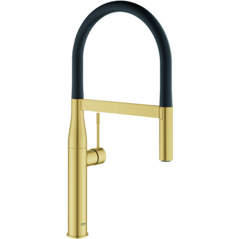 Grohe Essence - Miscelatore da lavello con braccio di erogazione flessibile, Cool Sunrise spazzolato 30294GN0 (1/5)