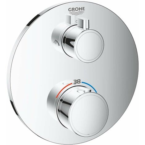 Grohe Grohtherm - Miscelatore termostatico a 2 utenze, cromato 24076000
