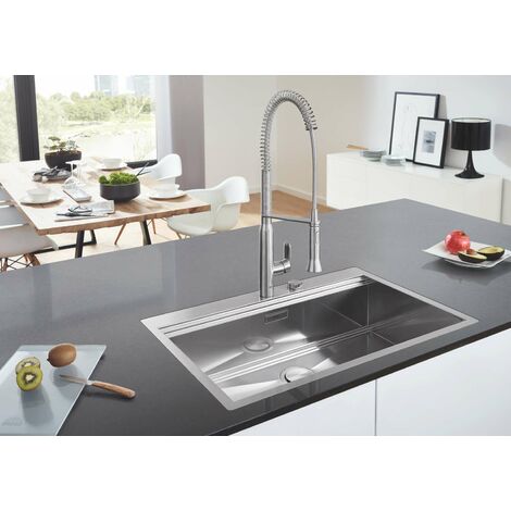 Grohe K7 - Miscelatore monocomando per lavello, supersteel 31379DC0