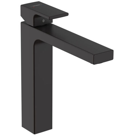 Hansgrohe Vernis Shape - Miscelatore da lavabo, con sistema di scarico, EcoSmart, nero opaco 71562670