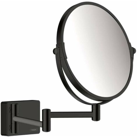 Hansgrohe AddStoris - Specchietto cosmetico a parete, nero opaco 41791670 (1/2)