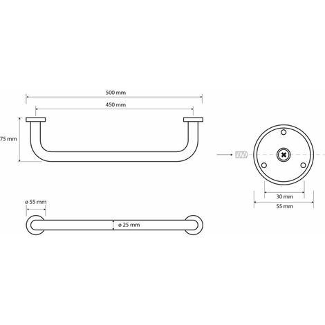 37721 | Maniglia Nera In Alluminio Elesa, Centri Di Fissaggio 400mm, 424mm X 78 Mm X 38mm | RS - Foto 5