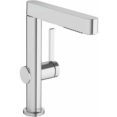 Hansgrohe Finoris - Miscelatore da lavabo 230, con sistema di scarico Push-Open a doccetta estraibile, EcoSmart, cromo 76063000 (1/10)