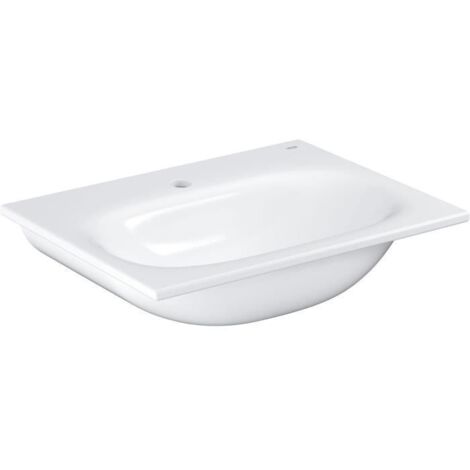 Grohe Essence - Lavabo con troppopieno 60x46 cm, PureGuard, bianco alpino 3956800H (1/5)