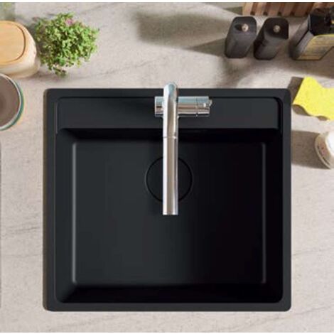 Franke Maris - Lavello in fragranite MRG 610-52 RTL, 56x51 cm, nero opaco 114.0661.384