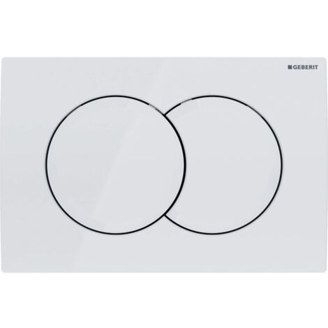 Geberit Delta01 - Placca di comando, bianco alpino 115.107.11.1