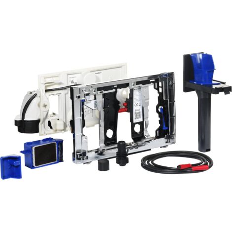 Geberit Accessori - Unitá di aspirazione cattivi odori DuoFresh, azionamento automatico, per cassette di risciacquo Sigma 12 cm, cromo 115.050.21.2