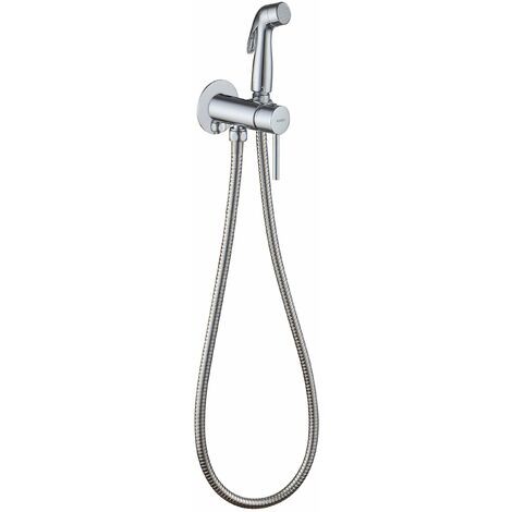 kielle Oudee - Set miscelatore monocomando ad incasso con doccetta bidet, cromo 10402200