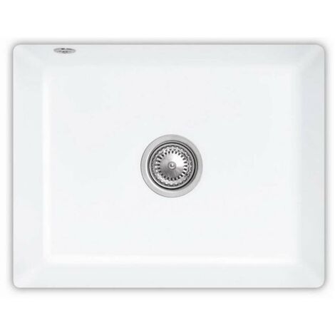 Villeroy & Boch Subway - Lavello in ceramica 545x440 mm con sistema di scarico, CeramicPlus, bianco alpino 331001R1