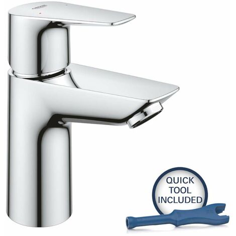 Grohe Start Edge - Miscelatore da lavabo, con sistema di scarico Push-Open, cromo 24199001