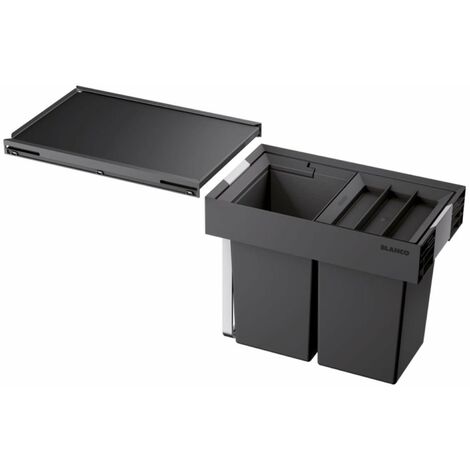 Con Maniglie Pattumiera Blanco Select Da 8 Litri – Per Sistemi Da Incasso Flexon E Select, Plastica Antracite, Pattumiera Plastica