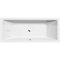 Aqualine Vasche da bagno - Vasca rettangolare NISA, 180x70x42 cm, senza piedini, bianco A1870