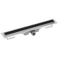 Ravak Runway - Canalina doccia 75 cm, centro stanza, nero opaco X01750
