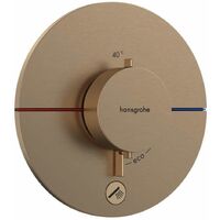 Hansgrohe ShowerSelect Comfort - Miscelatore termostatico ad incasso, bronzo spazzolato 15562140