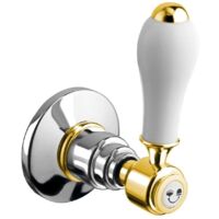 Sapho Reitano Rubinetteria Antea - Valvola a incasso per 2 apparecchi, cromo/oro DEVIN102