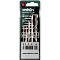 Metabo Accessori - Set da 5 punte da trapano per cemento 627180000
