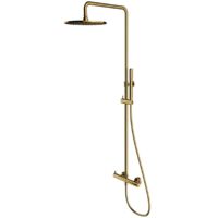 OMNIRES Y - Set doccia con miscelatore, diametro 25 cm, color oro Y1244MGL