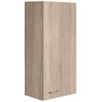 Aqualine Keramia Fresh - Mobile superiore 35x76x23 cm, 1 anta S/D, rovere platino 50336