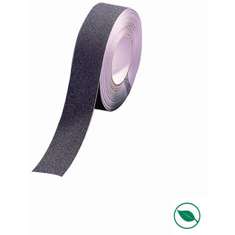 Rouleau adhésif anti-dérapant noir Lg 5 m x larg 2,5cm (1/2)