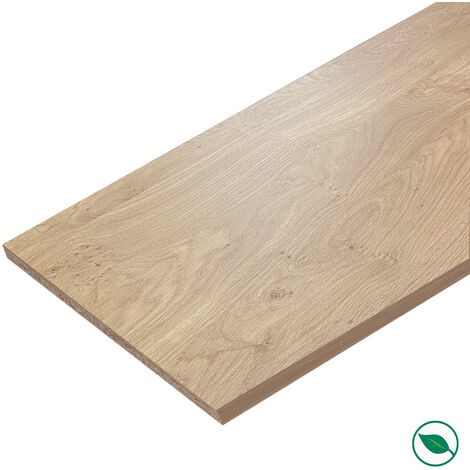 Forestea – Tablette mélaminée chêne français 2500 x 600 x 18 mm – Label PEFC 75% – Pour installation intérieure facile et sécurisée