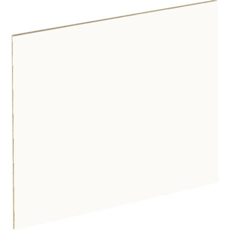 Crédence cuisine stratifiée HPL réversible blanc/pierre naturelle 3000 x 640 x 13 mm FSC