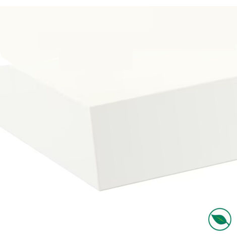 Plan de travail stratifié HPL blanc 2000 x 650 x 38 mm FSC
