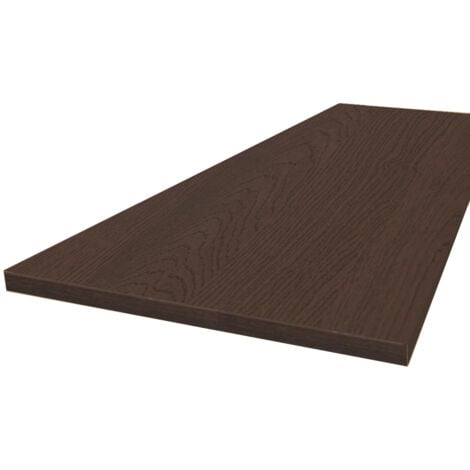 Plan de travail stratifié HPL chêne brun 2000 x 650 x 38 mm FSC