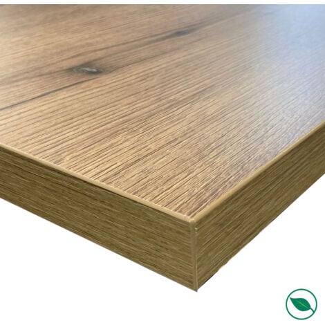 Plan de travail stratifié HPL chêne 2000 x 650 x 38 mm FSC