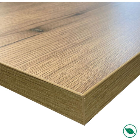 Plan de travail stratifié HPL chêne 3000 x 650 x 38 mm FSC