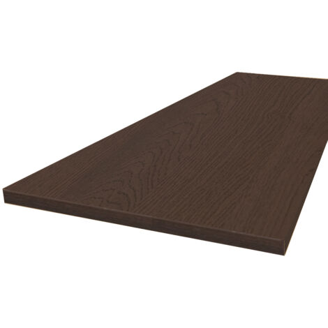 Plan de travail stratifié HPL chêne brun 3000 x 650 x 38 mm FSC