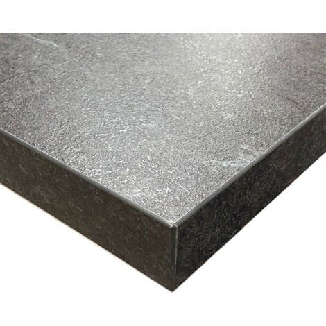 Plan de travail ilot central stratifié HPL ardoise 1600 x 900 x 38 mm FSC