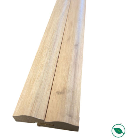 Forestea – Lot de 2 profils de finition chêne pour panneaux Dune 2500 x 25/32 x 14 mm – PEFC 70% – Installation simple et précise (1/3)