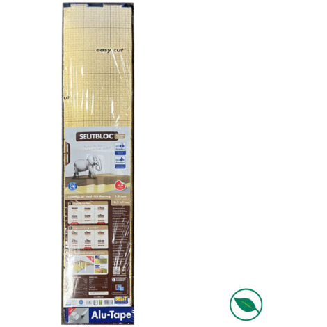 Souscouche parquet SELITBLOC film alu ép 1.5 mm acoustique 10.2 m2 8.5m x 1.2m