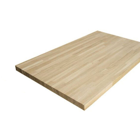 Plan de travail chêne massif lamellé collé 2000 x 800 x 26 mm - FSC MIXTE 70%