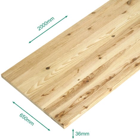 Plan de travail pin massif 2000 x 800 x 28 mm - FSC MIXTE 70%