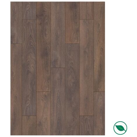 Sol stratifié effet parquet - 8 mm - Earthen Oak - boite de 9 lames - 2,22 m2 - EH AQUAFIT8 K233 PURE+  PEFC 70%
