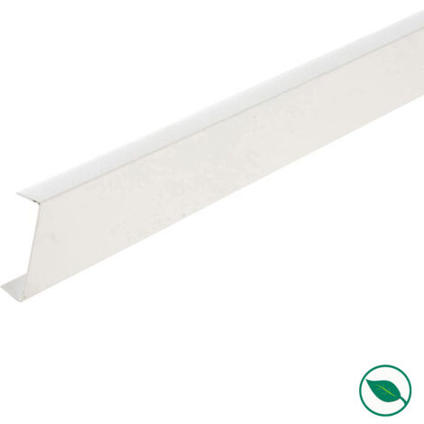 Forestea – Lot de 10 nez de cloison PVC blanc 2600 x 74 x 20 mm – Résistant à l'humidité – Finition lisse pour peinture – Protection des angles intérieurs
