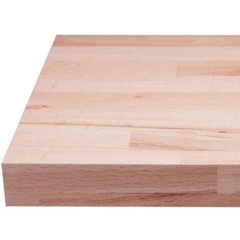 Tablette hêtre massif lamellé collé abouté 2000 x 400 x 18 mm - FSC 100%