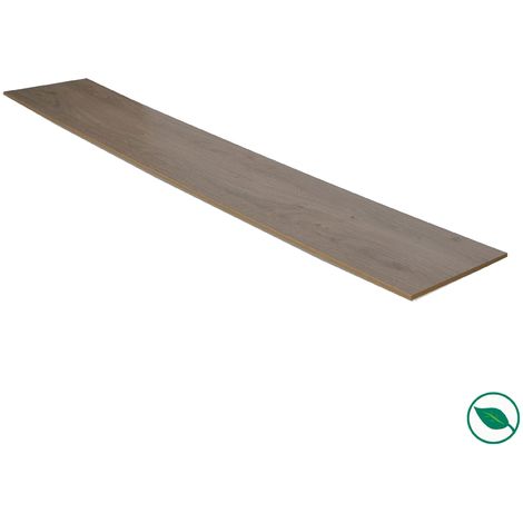 Forestea – Lot de 2 contremarches stratifié chêne gris 1000 x 200 x 8 mm – Matériaux esthétiques et durables – Compatible avec escaliers droits