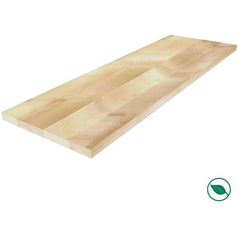 Forestea – Tablette en sapin massif lamellé collé 2000 x 500 x 18 mm – Label PEFC 70% – Idéale pour aménagement intérieur et projets de bricolage (1/5)