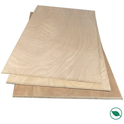 Forestea – Panneau contreplaqué okoumé twin 1200 x 400 x 10 mm – Label PEFC 75% – Compatible intérieur/extérieur – Finitions impeccables