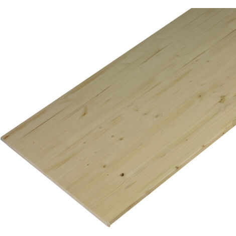 Plan de travail sapin massif lamellé collé abouté 2500 x 600 x 28 mm. - PEFC 70%