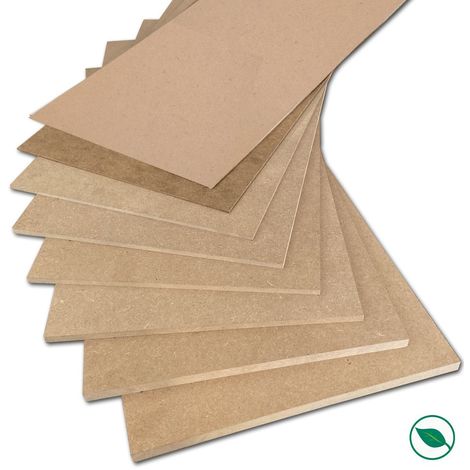 Forestea – Panneau MDF 2440 x 1220 x 6 mm – Label PEFC 70% – Pour aménagement intérieur durable – Finition lisse et résistante