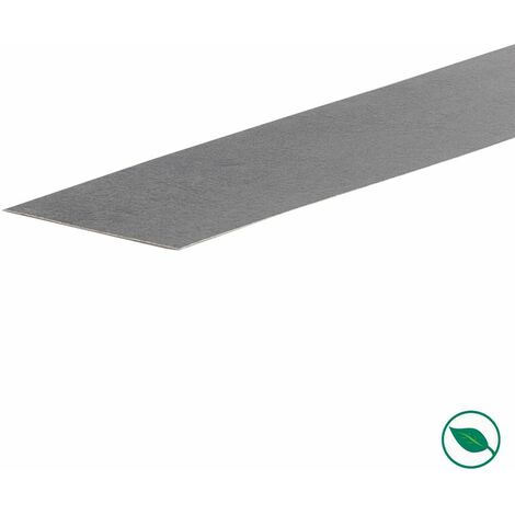 Forestea – Lot de 2 bandes de chant rénovation escalier stratifié 60 x 400 mm – Couleur gris foncé – 70% bois certifié PEFC – Installation rapide - GREY 60 X